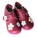 Papush Girl's Red Flowers Walking Shoes