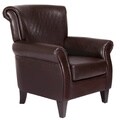 Christopher Knight Home Brent Brown Quilted Leather Club Chair