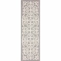 Handmade Luna Marrakesh Fez Grey Wool Runner (2'6 x 12')