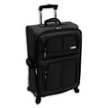 London Fog Nottingham 360 Black 25-inch Expandable Spinner Upright Suitcase
