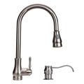Dyconn Brushed Nickel 18-inch Lever Handle Faucet
