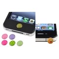 BasAcc Dot/ Strip HOME Sticker/ Dust Cap for Apple iPhone 4/ 4S/ 5