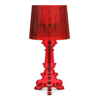 Baxton Studio Aristocrat Red Acrylic Modern Table Lamp