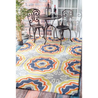 Handmade Indoor/ Outdoor Spanish Tiles Multi Rug