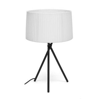 Throop White Modern Tripod Table Lamp