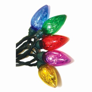 Multicolored Tinsel C9 Light Set (25ct)