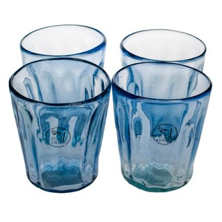 Luster Blue Glasses (Set of 4)