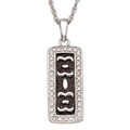 Sterling Silver 1/6ct TDW Vintage Inspired Diamond Necklace (H-I I2)
