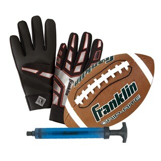 Grip-Rite Football with Receiver Gloves and Pump-Image