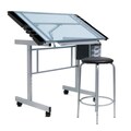 Offex Vision 2PC Craft Center ( Silver/Blue Glass)