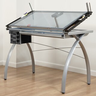 Offex Futura Craft Station (Silver/ Blue Glass)