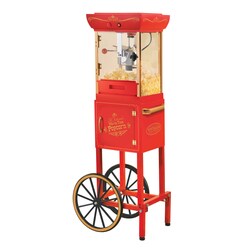 Nostalgia Electrics Vintage Collection 48-inch Old Fashioned Movie Time Popcorn Cart