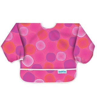 Bumkins Waterproof Sleeved Bib in Pink Groove