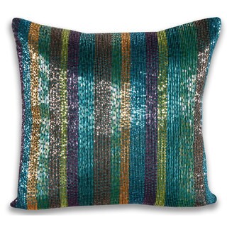 Marlo Lorenz Trista All Over Beaded 14-inch Decorative Pillow