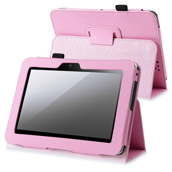 BasAcc Pink Leather Case with Stand for Amazon Kindle Fire HD 7-inch