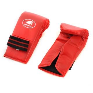 Lion Martial Arts Large Red Vinyl Punch Glove Pair-Image