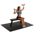 Marcy Rubber Fitness Flooring Tiles (Set of 6)