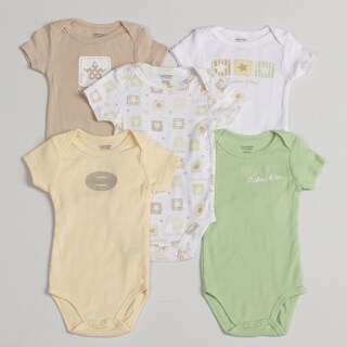 Calvin Klein Newborn Boys' Onesie (Set of 5)