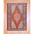Persian Hand-knotted Tribal Kurdish Rust/ Ivory Wool Rug (4'3 x 6')