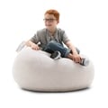 BeanSack Ultra Natural Sherpa Lounge Bean Bag Chair