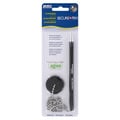 MMF Industries Secure-A-Pen Ballpoint Counter Pen with Base (Pack of 6)