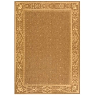 See Reviews Safavieh Courtyard Brown/ Natural Indoor Outdoor Rug