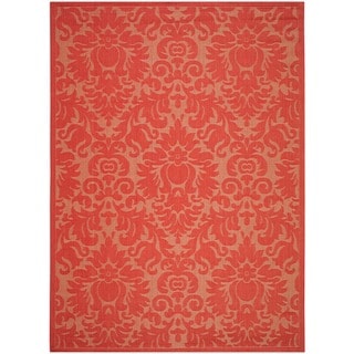Safavieh Courtyard Red/ Red Indoor Outdoor Rug