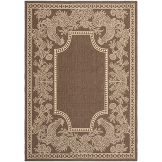 Hot Deal Safavieh Courtyard Chocolate/ Natural Indoor Outdoor Rug