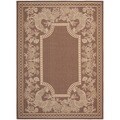 Safavieh Courtyard Chocolate/ Natural Indoor Outdoor Rug