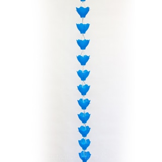 See Reviews Solar Rain Chain Blue Lily Cups
