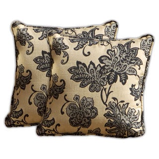 RST Outdoor 'Delano' Jacquard Square Pillows (Set of 2)