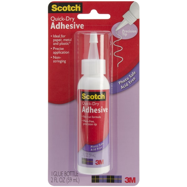 Scotch 2-ounce Quick Dry Adhesive