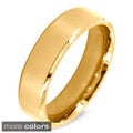 Stainless Steel Beveled Edge Flat Band Ring