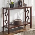 Espresso Square Design Console Sofa Table