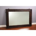 Reclaimed Railway Tie Wood 65-inch Mirror