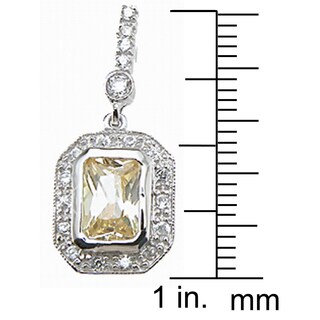 Sterling Silver Citrine Dangle Earrings