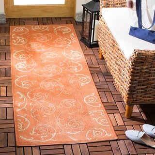 Safavieh Terracotta/ Natural Indoor Outdoor Rug (2'2 x 14')