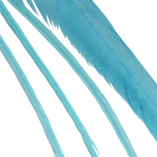 Donna Bella Solid Teal Feather Hair Extensions