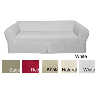 Cheap Classic Two-piece Twill Sofa Slipcover