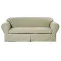 Classic Two-piece Twill Sofa Slipcover