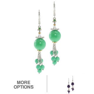 Michael Valitutti Two-Tone Jade Gemstone Earrings