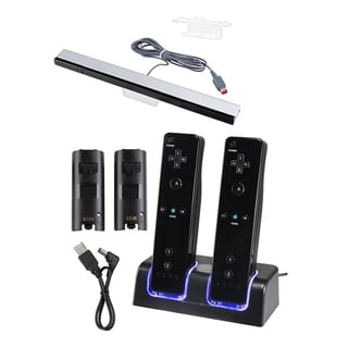 BasAcc Dual Charging Station/ Wired Sensor Bar for Nintendo Wii