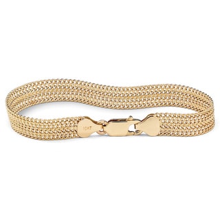 PalmBeach Mesh Link Bracelet in 10k Gold 7 1/4" Tailored