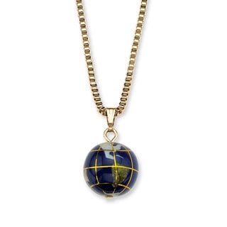 Lillith Star 14k Goldplated Multi-gemstone Mosaic Globe Necklace