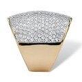 Isabella Collection Gold Overlay Pave-Set Cubic Zirconia Band
