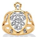 Toscana Filigree Turtle Ring in 18k Gold-Plated
