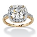 Ultimate CZ 10k Yellow Gold Cubic Zirconia Ring