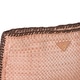 prada ladies wallet - Prada Rose/Brown Madras Woven Leather Clutch - 14838008 ...