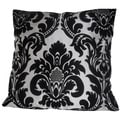 Ann Marie Lindsay 20-inch Black and White Damask Decorative Pillow Cover