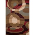 Woven Coen Geometric Circles Plush Rug